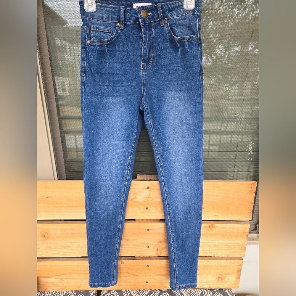 Blue Savvy High Waisted Skinny Jeans Sz 25 - Picture 7 of 10
